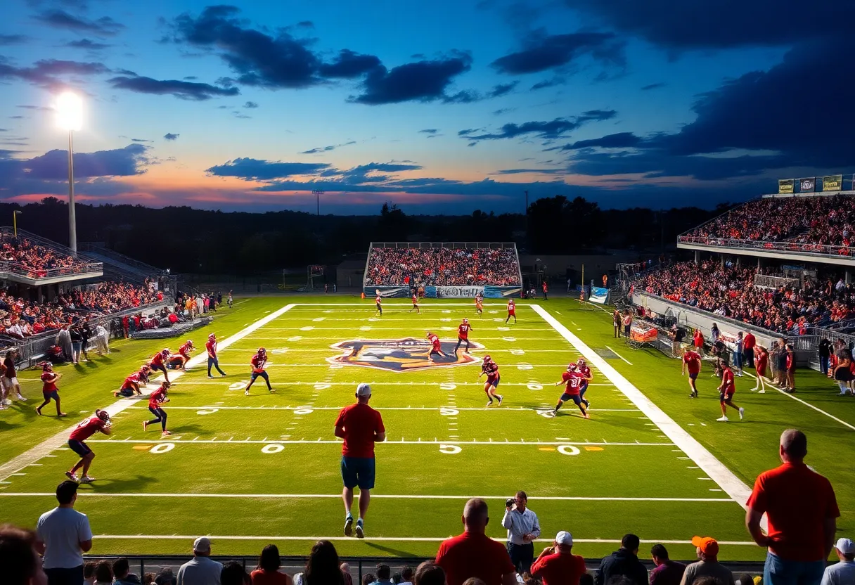 Exciting moment from a Texas high school football game
