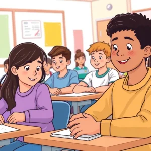 Students participating in a classroom assessment in a welcoming environment