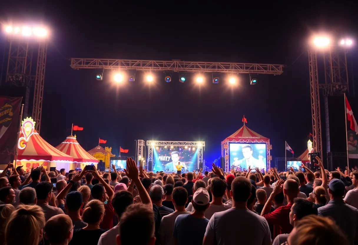 Crowd enjoying TLC's performance at State Fair of Texas