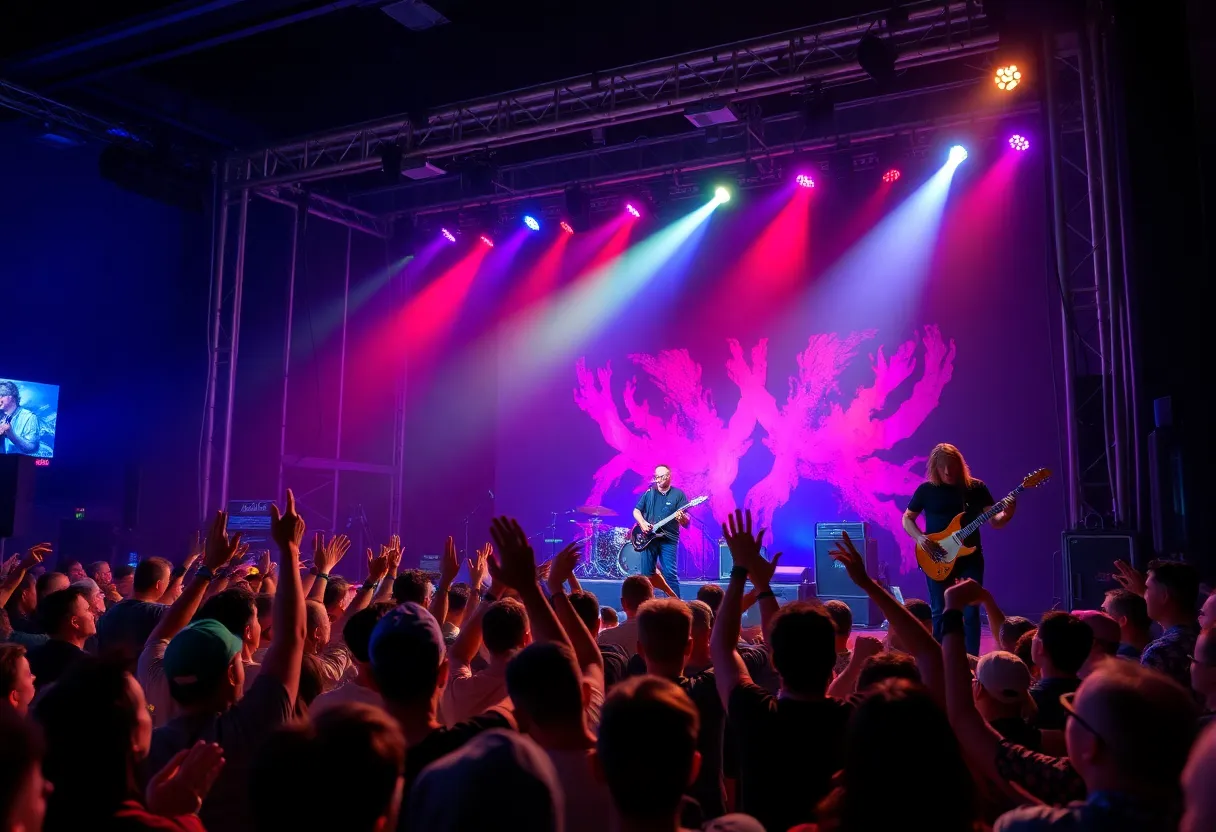 Audience enjoying a live performance by Acid Bath