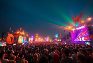 Crowd enjoying the Breakaway Music Festival