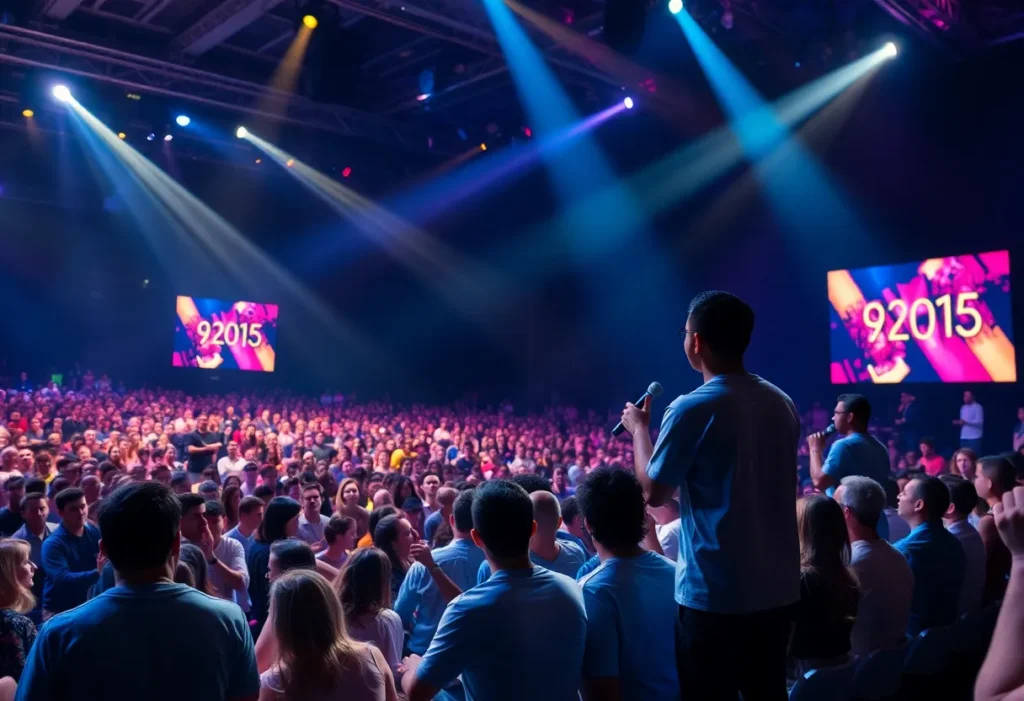 Contestants performing live at CBS The Road competition