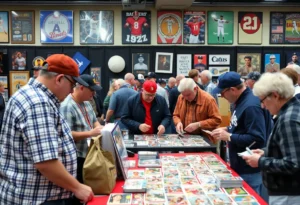 Crowd at the Texas Sports Hall of Fame Collectors Show