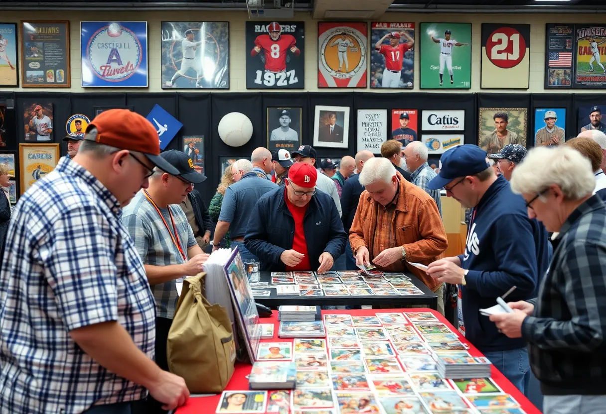 Crowd at the Texas Sports Hall of Fame Collectors Show