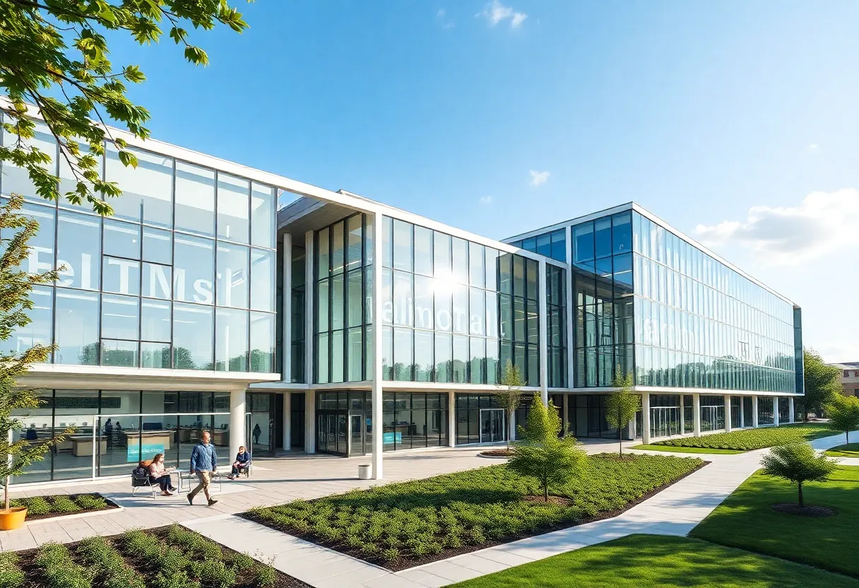 Architectural design of the new Collin College Health Sciences Center