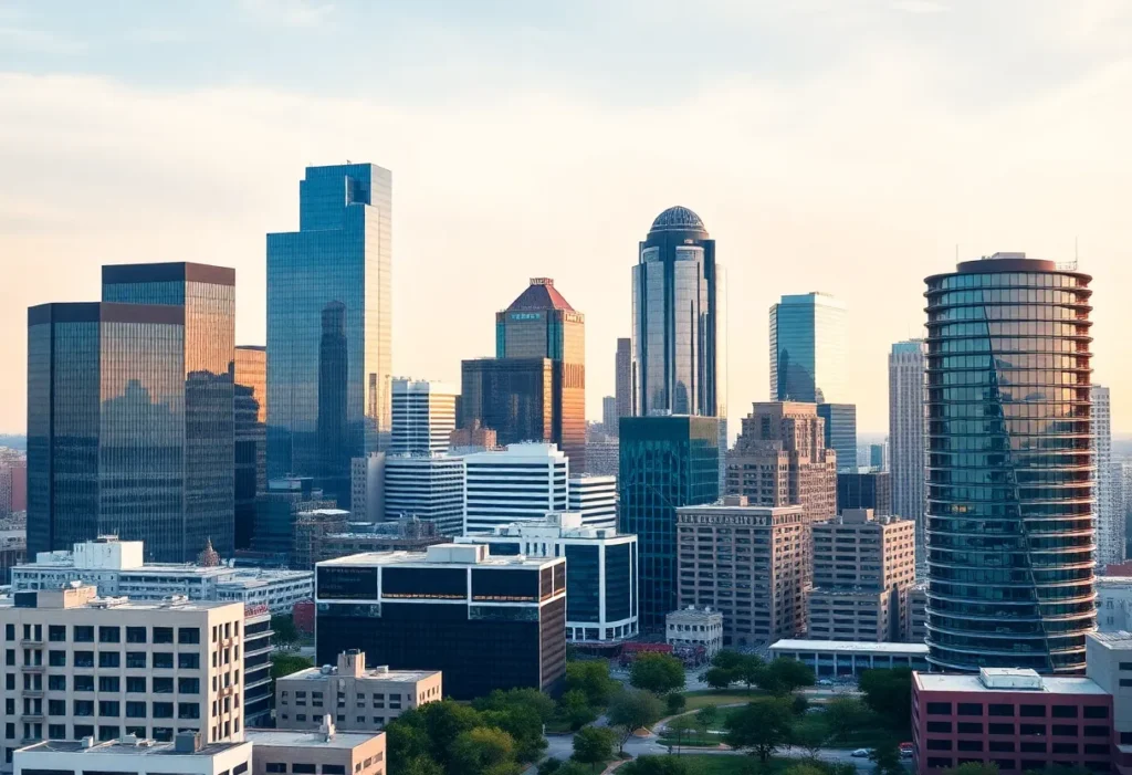 Dallas skyline depicting commercial real estate growth