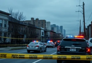 Police response at a crime scene in Dallas