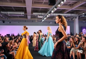 Dallas Fashion Week event showcasing diverse fashion designs.