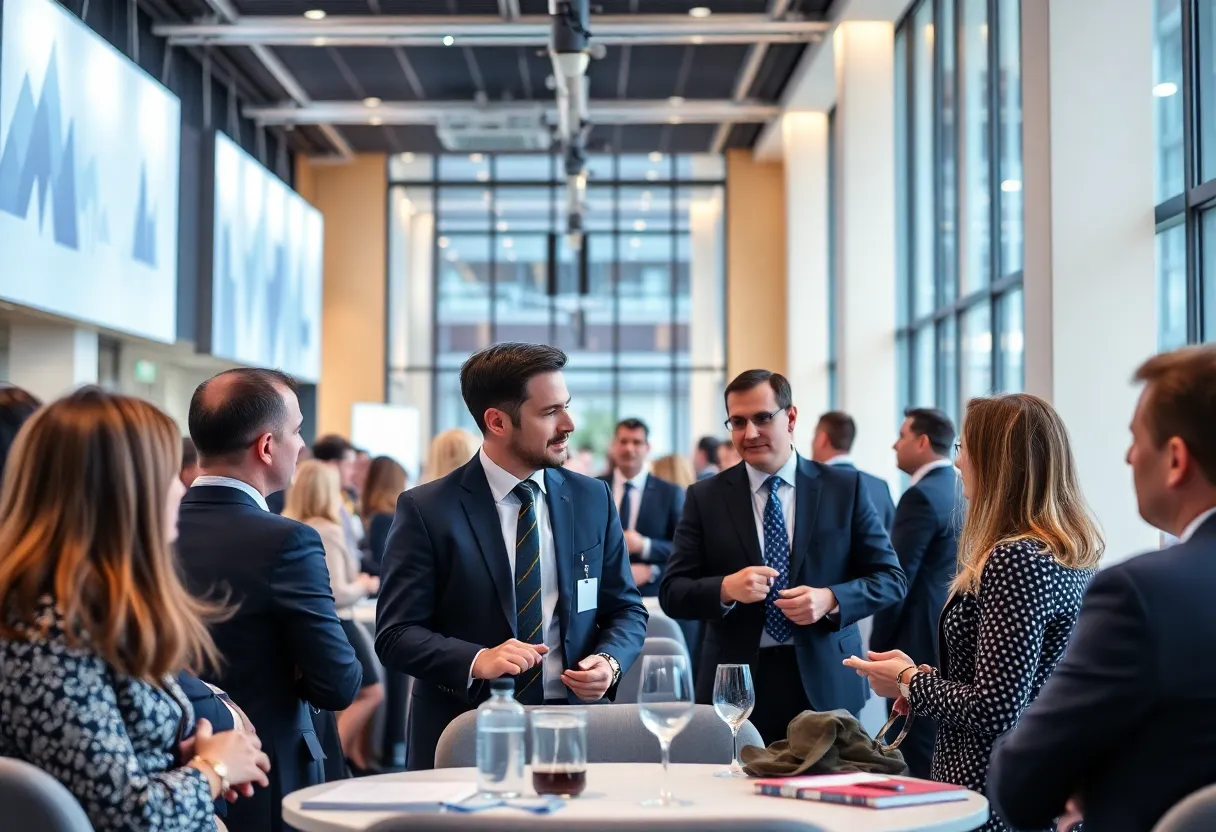 Attendees at the Dallas M&A and Capital Raising Summit discussing key trends.