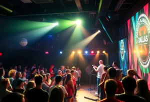 Live performance at a Dallas venue with an engaged audience