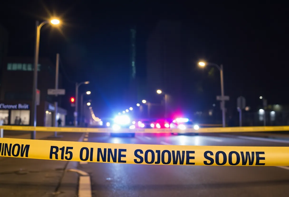 Police presence at a shooting scene in Dallas