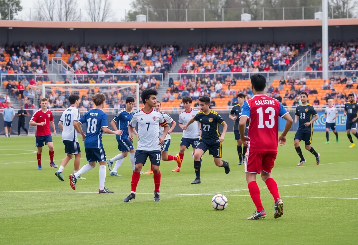 Soccer match showcasing Dallas teams in action on the field