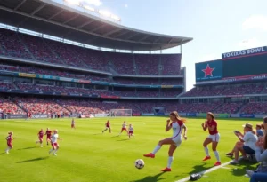 Crowd at Cotton Bowl Stadium during the Dallas Trinity FC match