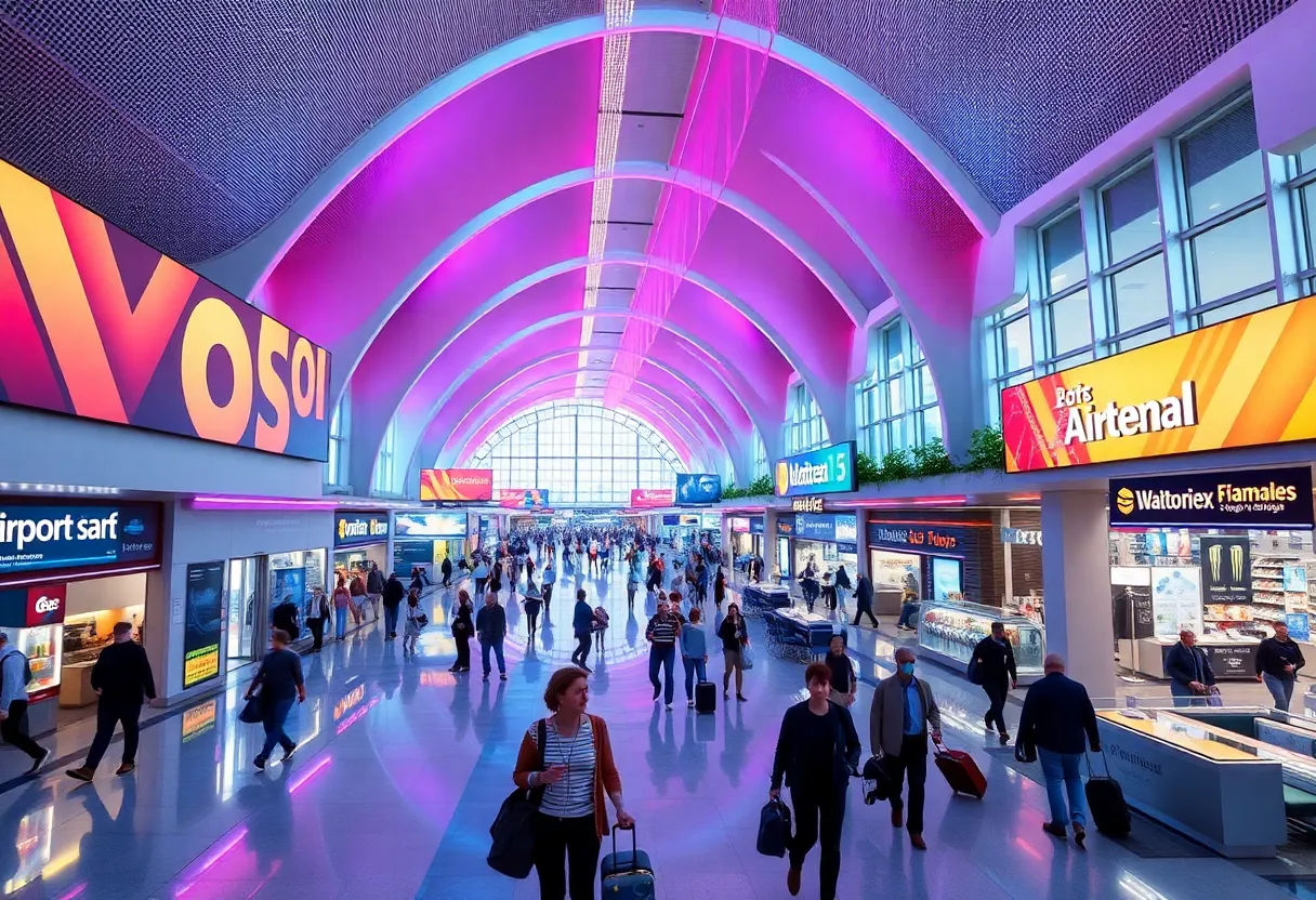 Concept image of the expansion plans for Dallas Fort Worth International Airport