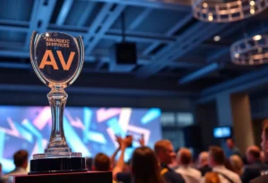 Empire AV Services receiving the Consumer Choice Award in AV Services.