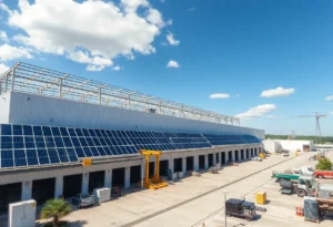 New Flex manufacturing facility in Dallas producing power products.