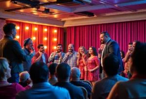 The Folding Chairs Comedy Troupe performing at The Core Theatre