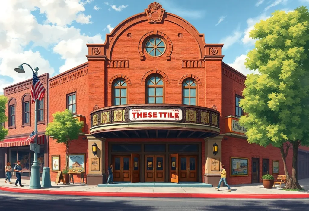 Rendering of the revamped Forest Theater illustrating vibrant community space.