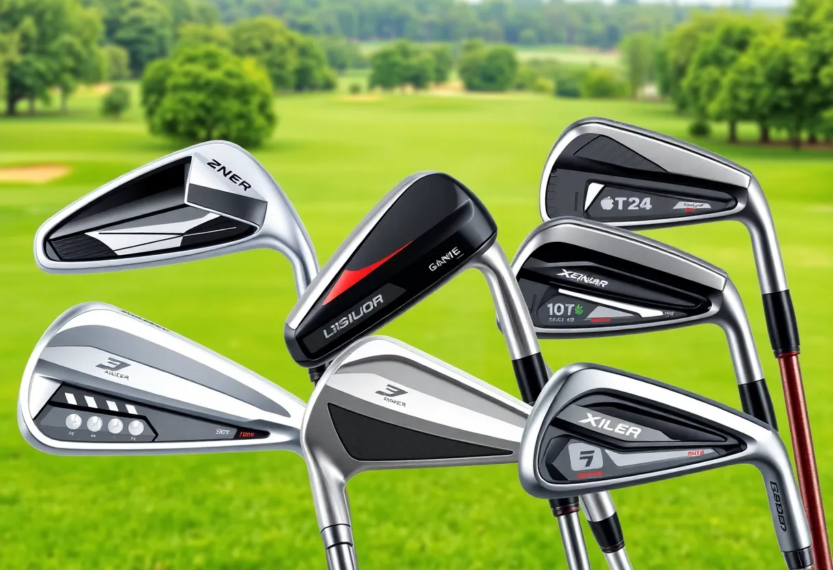 Comparison of game improvement irons with traditional blade golf clubs