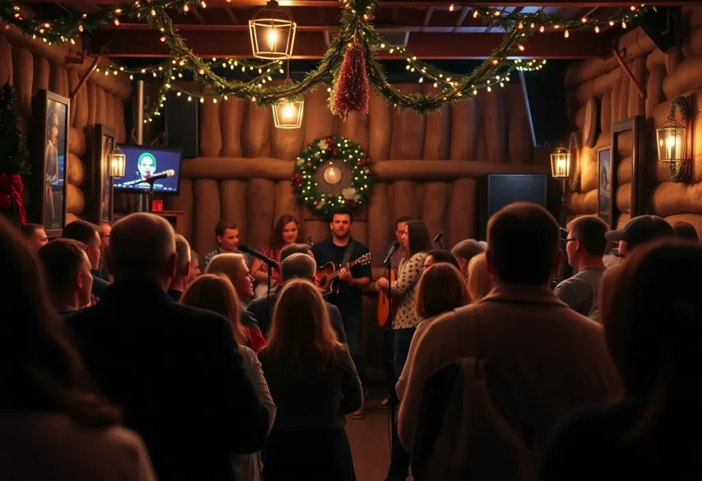 Intimate concert audience at Harmony House