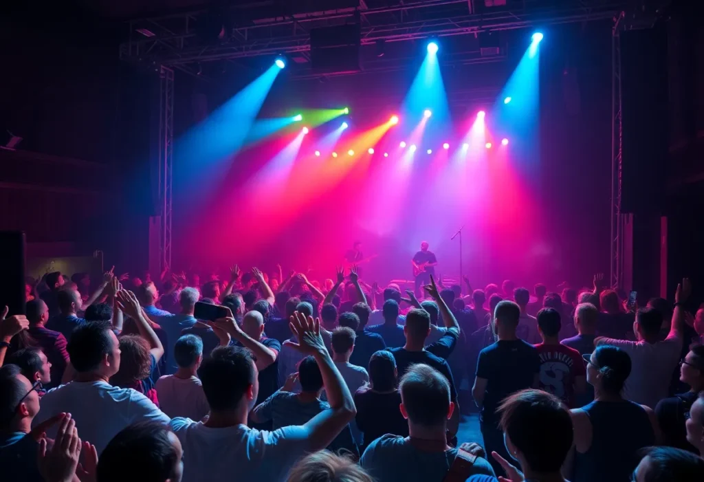 Loathe concert with energetic performance and crowd