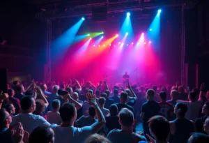 Loathe concert with energetic performance and crowd