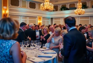 Nicole Kidman attending an amFAR auction in Dallas