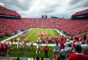 College football rivalry game atmosphere