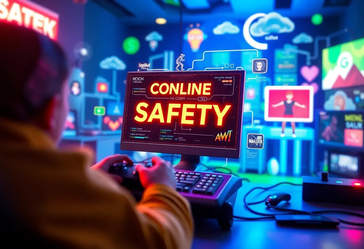 Abstract representation of gaming safety concerns