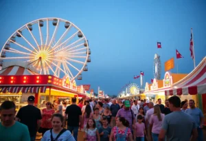 Families enjoying the opening weekend at the State Fair of Texas.