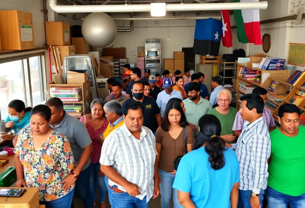 Diverse Texas workforce in a business environment affected by immigration policies