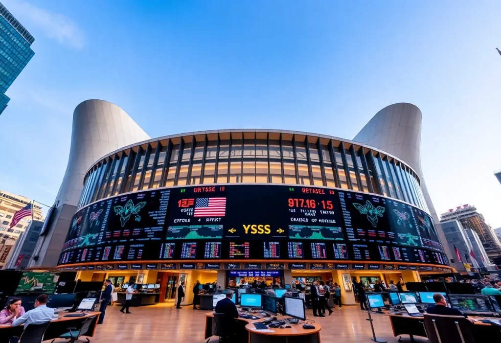 Exterior view of the Texas Stock Exchange headquarters in Dallas, Texas.