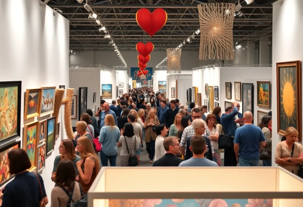 Art pieces displayed at Texas Vignette Art Fair