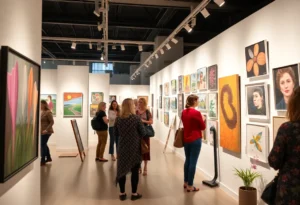 Texas Vignette Art Fair showcasing diverse artworks by women artists.