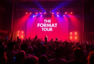 The Format performing live on stage during their North American tour.
