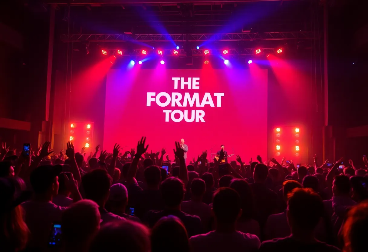 The Format performing live on stage during their North American tour.