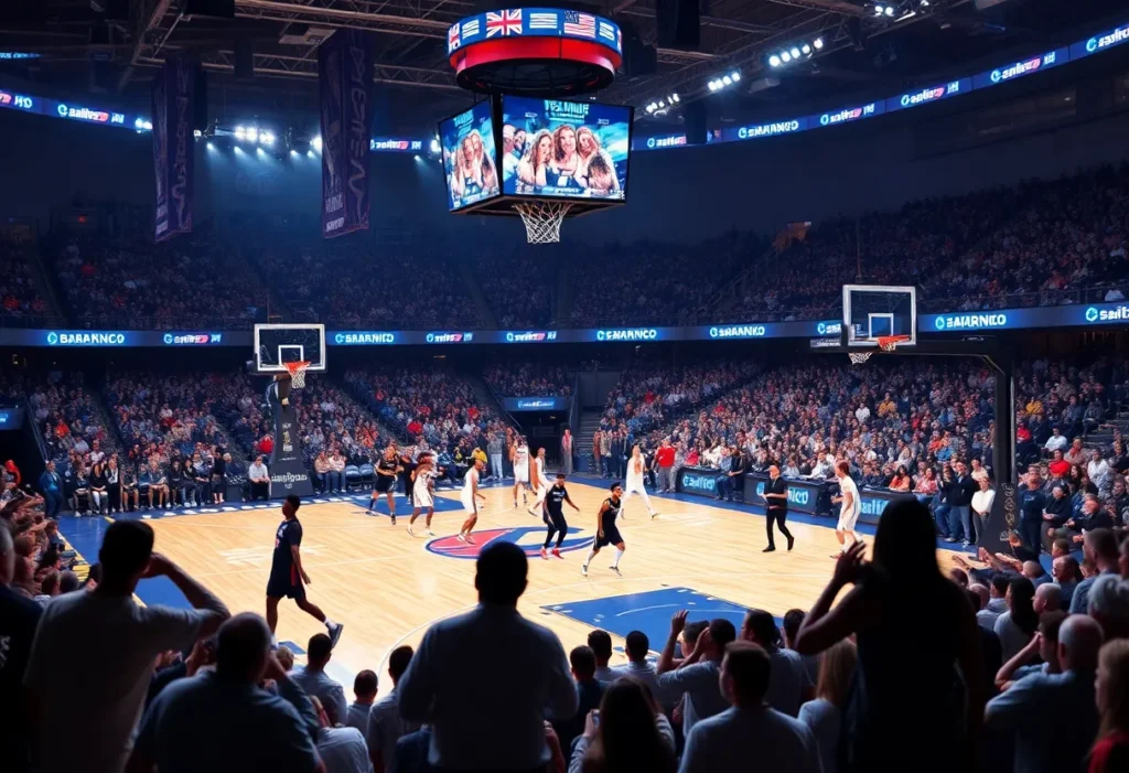 Game action between the Toronto Raptors and Dallas Mavericks
