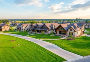 Luxury home community in Flower Mound, Texas with large lots