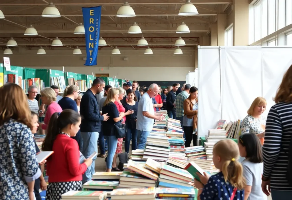 Community members enjoying activities at the Tulisoma South Dallas Book Fair