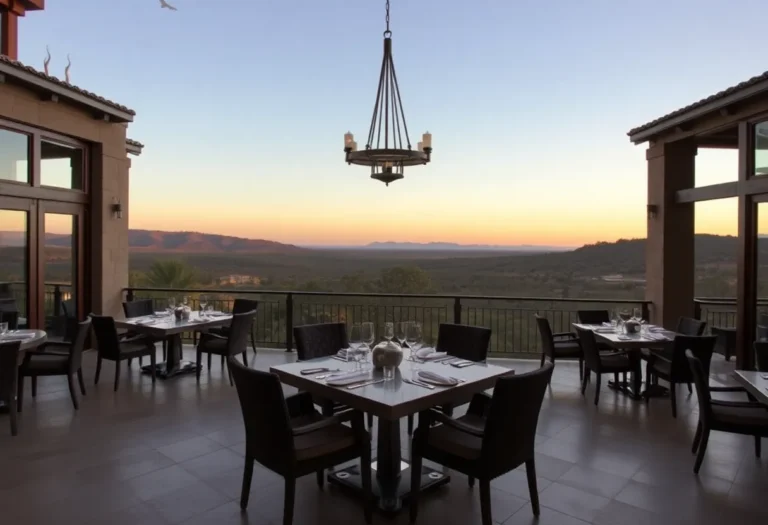 Elegant restaurant interior at Waldorf Astoria Texas Hill Country