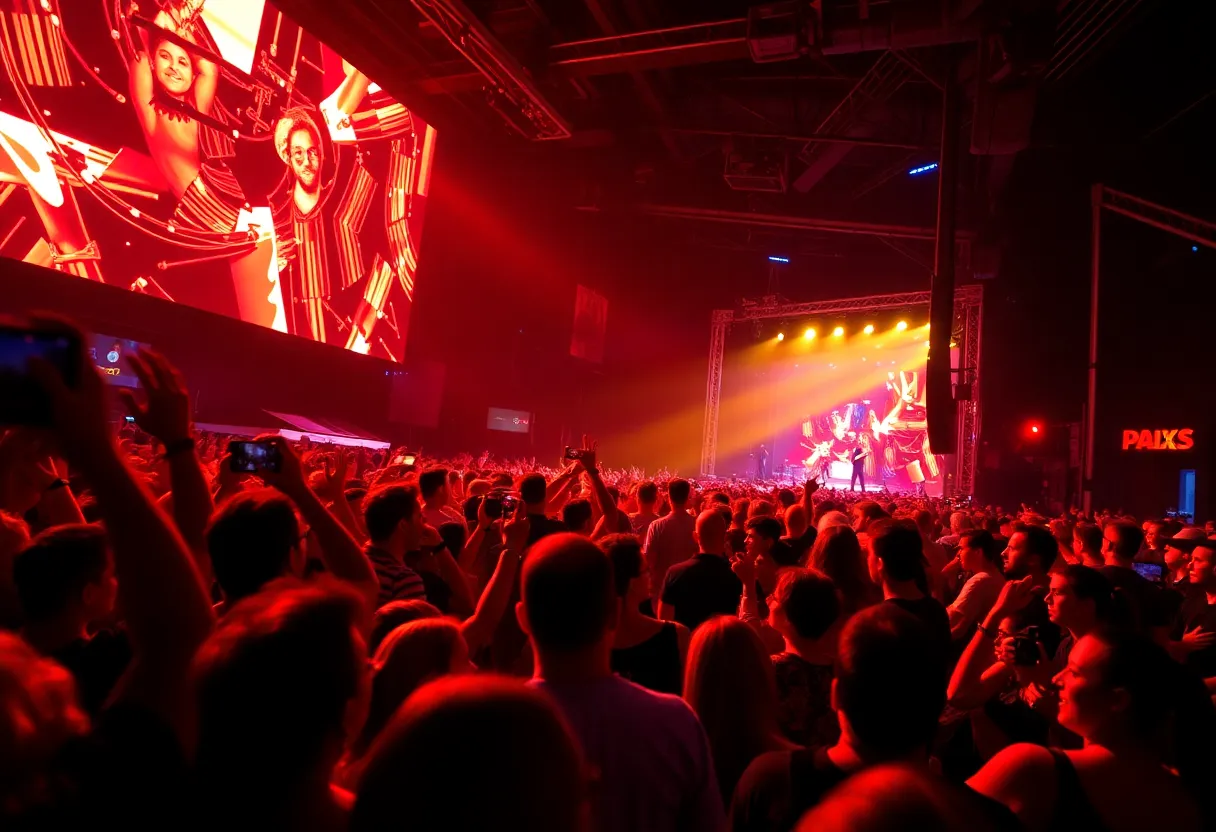 Fans enjoying a Burna Boy concert in Dallas