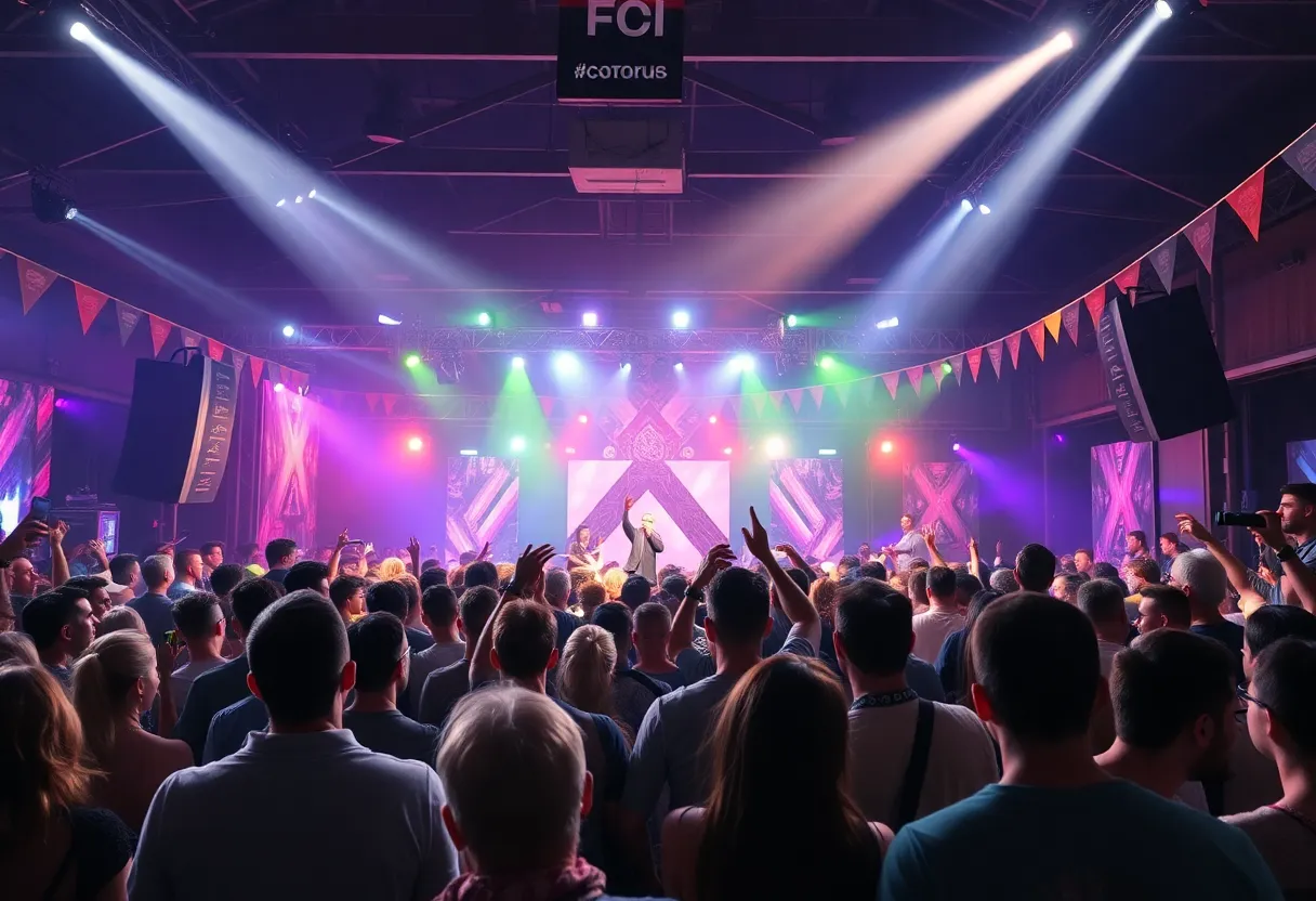 Crowd enjoying live music at Classic Rockfest in Denton
