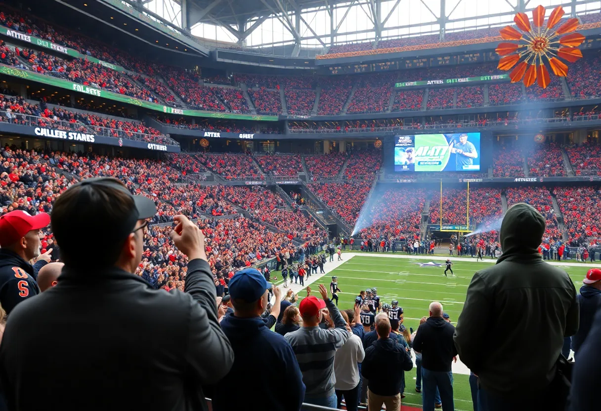 Dallas Cowboys celebrating after winning against the Kansas City Chiefs on Thanksgiving Day.
