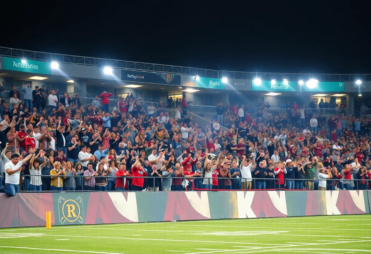 Dallas Cowboys team celebrating a victory