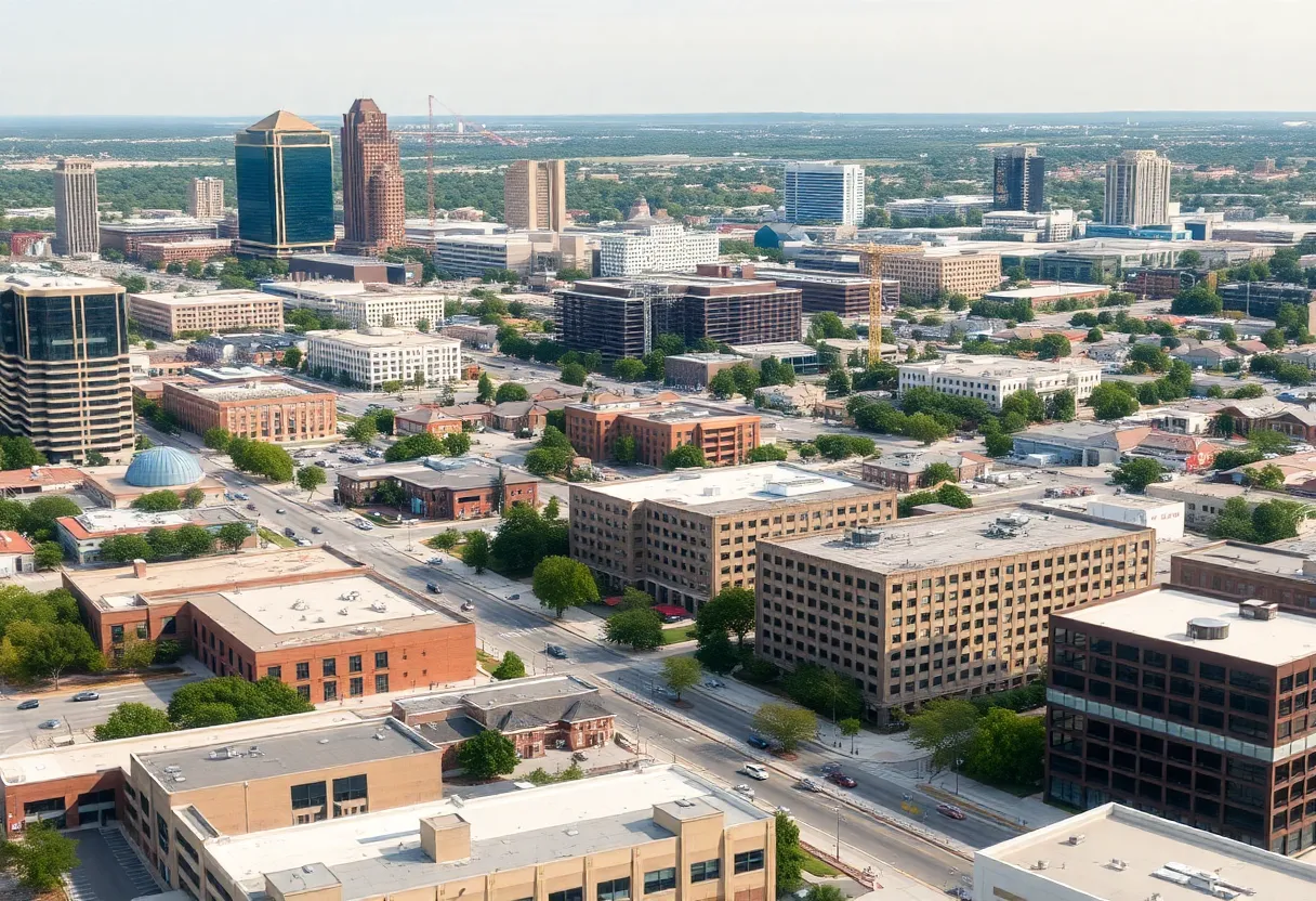 Suburban construction in Dallas-Fort Worth area