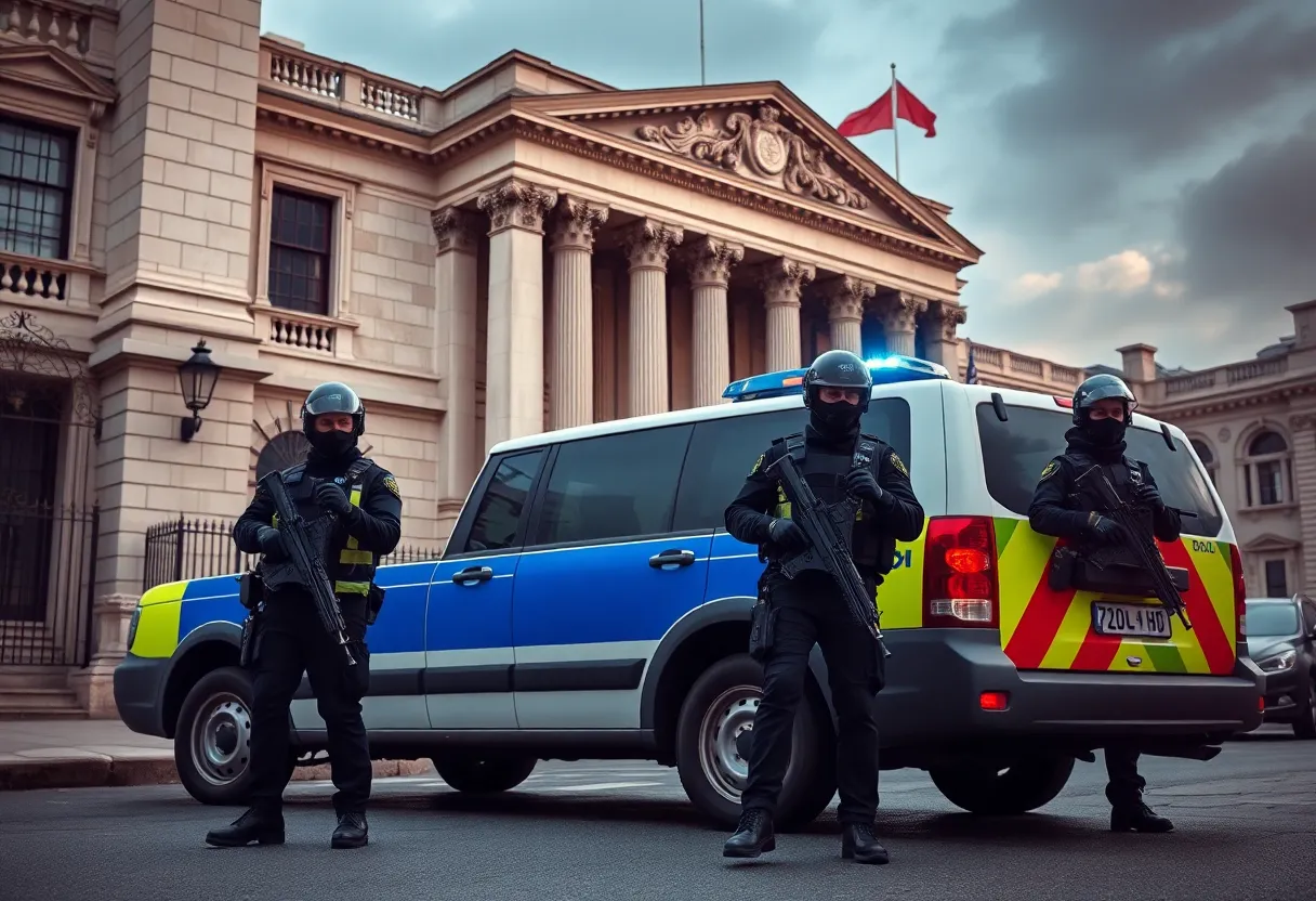 Law enforcement responding to a bomb threat at an ICE facility in Dallas.