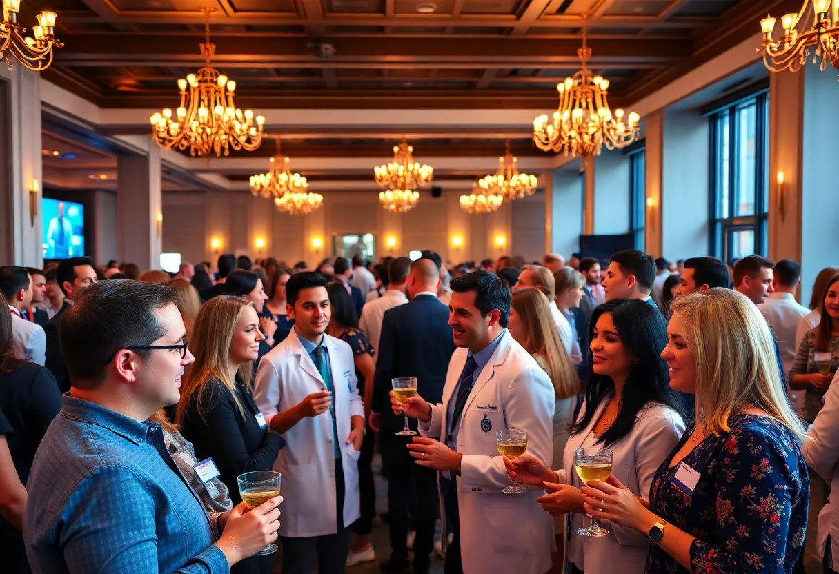 Healthcare professionals at the Dallas medical excellence event.