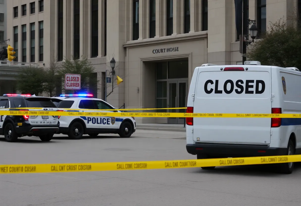 Scene of officer-involved shooting investigation in downtown Dallas