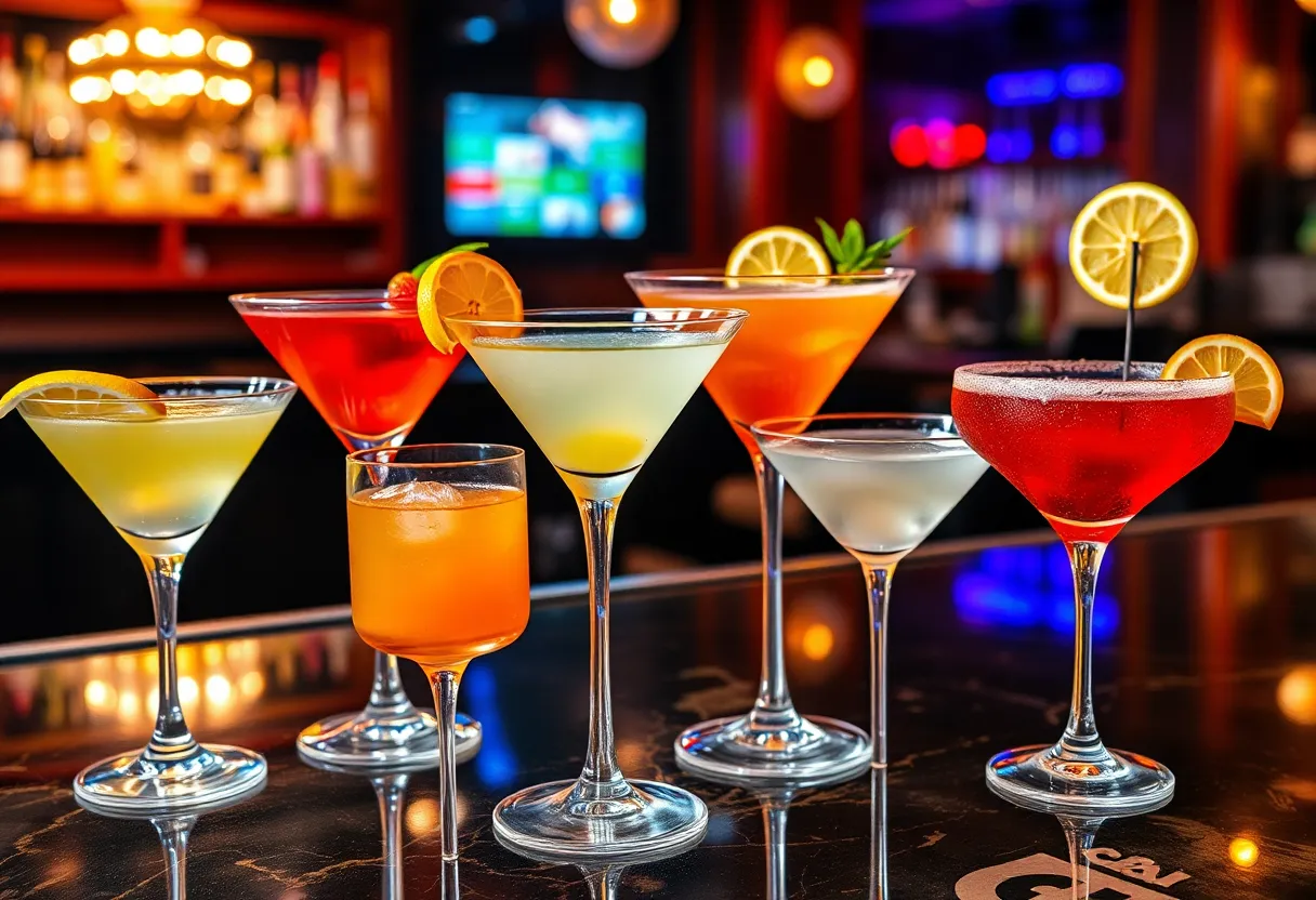 Craft cocktails in a stylish Dallas bar