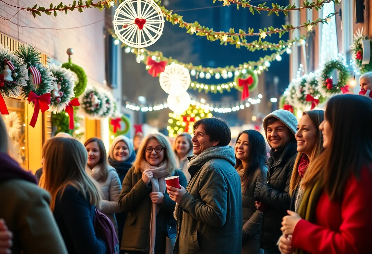 Celebration of Dallas-Fort Worth celebrities during the holiday season